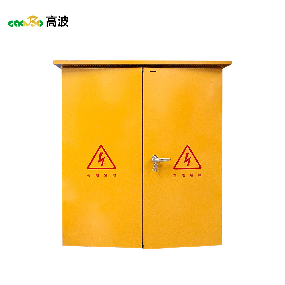 Yellow construction power box
