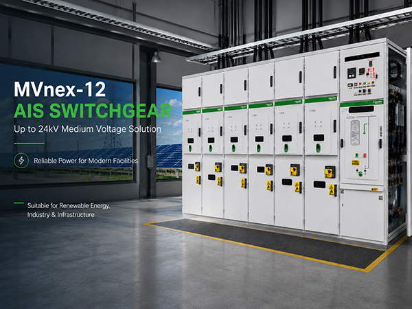 Пример проекта: Решение Schneider Electric MVnex-12 AIS для распределительных устройств среднего напряжения в промышленности.